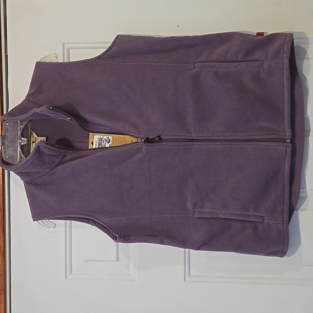 Woolrich NWT Andes Fleece Purple Sage Vest Size Large
